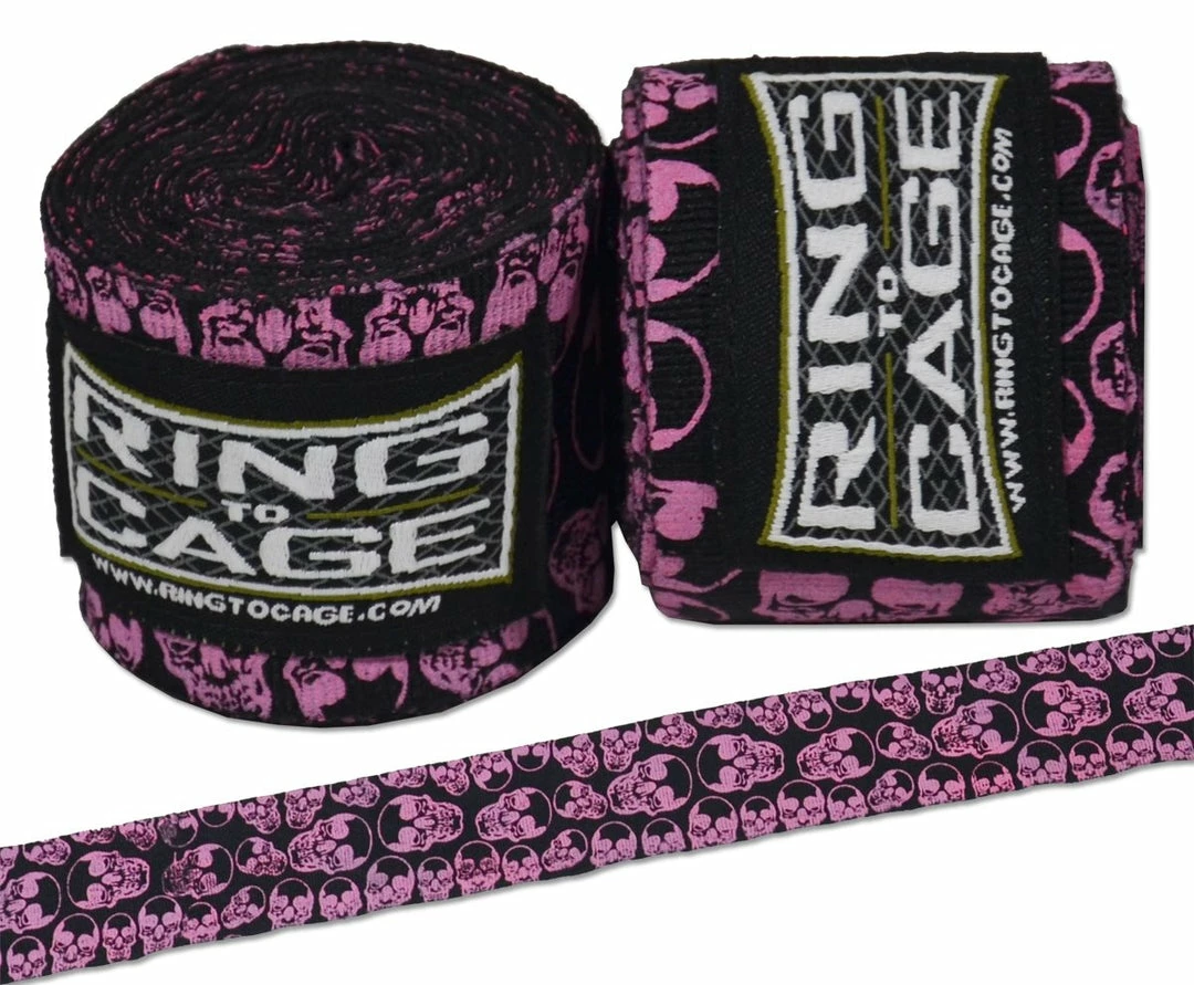 Ring To Cage Printed Hand Wraps - Multiple Designs TRAINING GEAR 13 Ring To Cage Printed Hand Wraps - Multiple Designs TRAINING GEAR