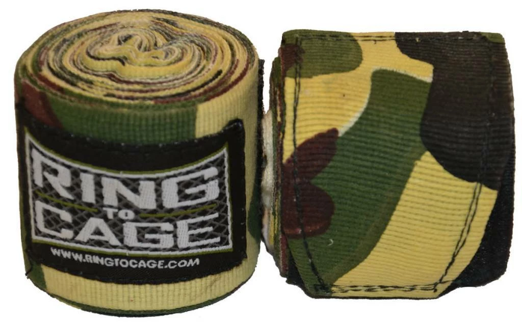 Ring To Cage Printed Hand Wraps - Multiple Designs TRAINING GEAR 12 Ring To Cage Printed Hand Wraps - Multiple Designs TRAINING GEAR