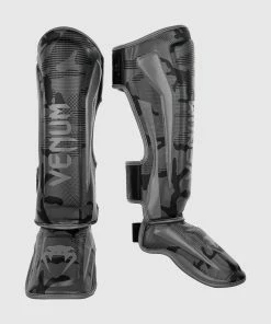TRAINING GEAR Venum Elite Shin Guards - Dark Camo/Black