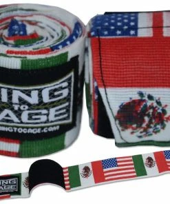Ring To Cage Printed Hand Wraps - Multiple Designs TRAINING GEAR 26 Ring To Cage Printed Hand Wraps - Multiple Designs TRAINING GEAR
