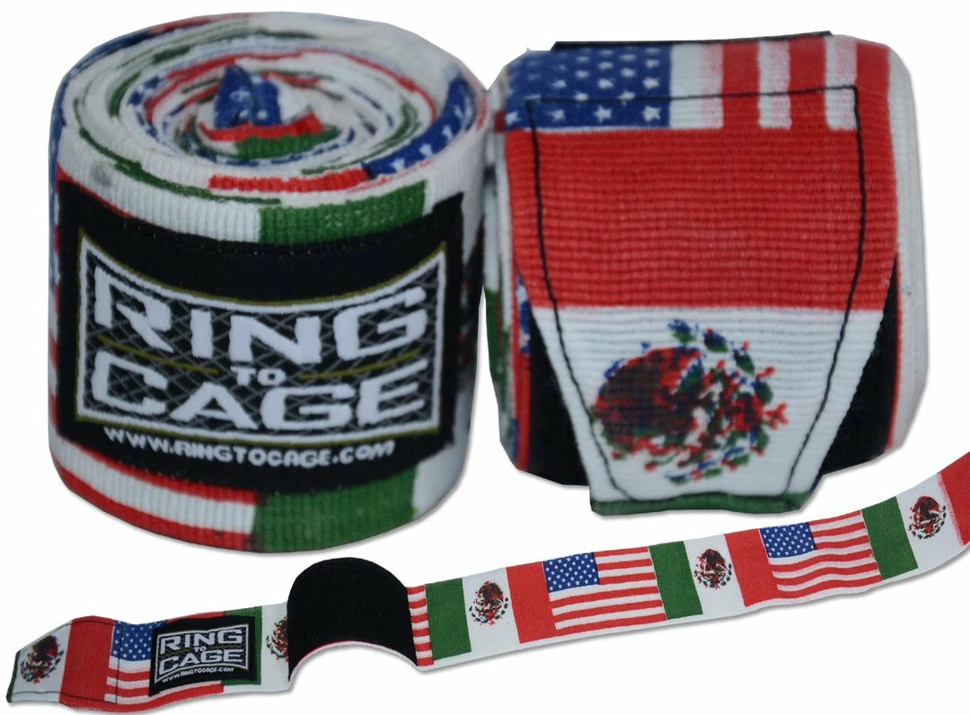Ring To Cage Printed Hand Wraps - Multiple Designs TRAINING GEAR 14 Ring To Cage Printed Hand Wraps - Multiple Designs TRAINING GEAR