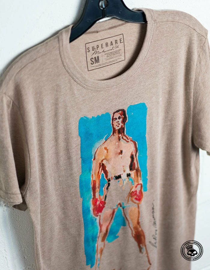 Superare Fight Goods CLOTHING Superare X LeRoy Neiman - Ali '66 Portrait Shirt 10 Superare Fight Goods CLOTHING Superare X LeRoy Neiman - Ali '66 Portrait Shirt