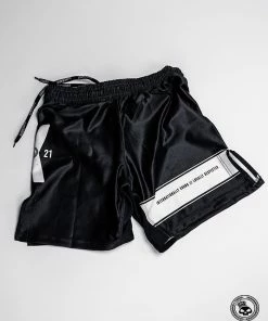 Superare Fight Goods Superare 10th Anniversary Fight Shorts - Black/White TRAINING GEAR