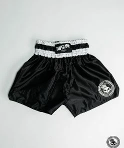Superare Fight Goods Superare One Series Muay Thai Shorts - Black/White TRAINING GEAR