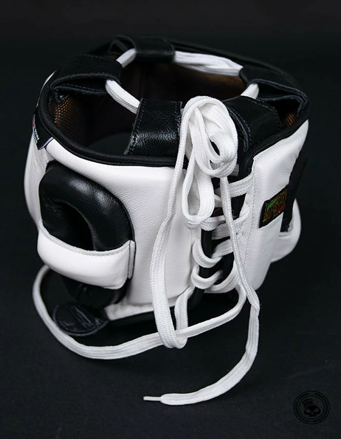 Superare Fight Goods Superare S430 Full Face Headgear - White/Black SUPERARE ITALY 5 Superare Fight Goods Superare S430 Full Face Headgear - White/Black SUPERARE ITALY
