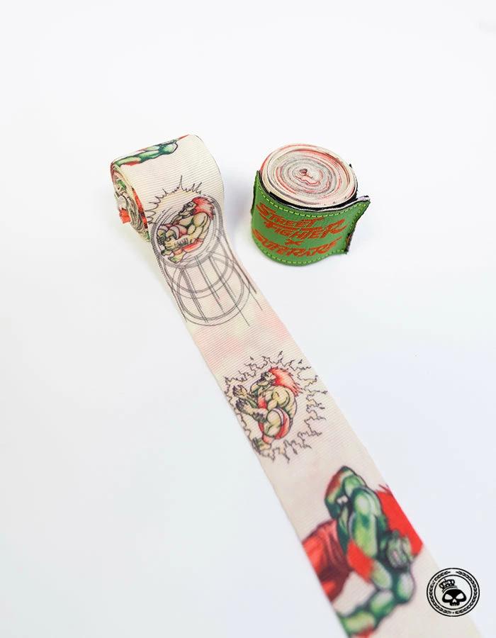 Superare Fight Goods Superare X Street Fighter Hand Wraps - Blanka 5 Superare Fight Goods Superare X Street Fighter Hand Wraps - Blanka