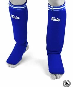 Fairtex Cloth Shin Guards - Blue