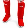 Fairtex Cloth Shin Guards - Red 2 Fairtex Cloth Shin Guards - Red