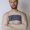 Superare Fight Goods Superare Finisher Long Sleeve Rash Guard - Beige/Navy SUPERARE ATHLETICS 2 Superare Fight Goods Superare Finisher Long Sleeve Rash Guard - Beige/Navy SUPERARE ATHLETICS