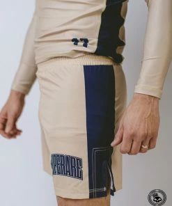 Superare Fight Goods Superare Finisher Fight Shorts - Beige/Navy 9 Superare Fight Goods Superare Finisher Fight Shorts - Beige/Navy