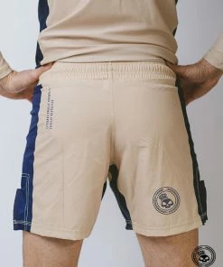 Superare Fight Goods Superare Finisher Fight Shorts - Beige/Navy 11 Superare Fight Goods Superare Finisher Fight Shorts - Beige/Navy