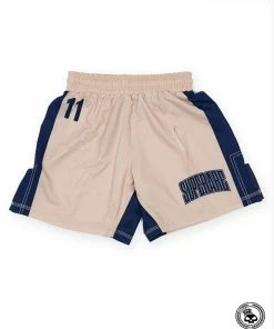 Superare Fight Goods Superare Finisher Fight Shorts - Beige/Navy