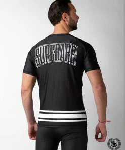 Superare Fight Goods SUPERARE ATHLETICS Superare Finisher Short Sleeve Rash Guard - Black/White