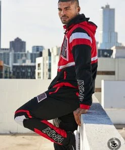 Superare Fight Goods SUPERARE ATHLETICS Superare Finisher Track Suit Jacket - Red/Black/White