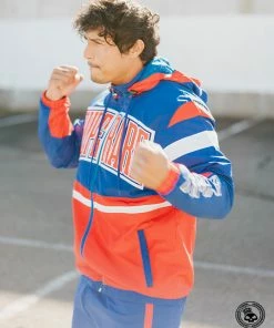Superare Fight Goods SUPERARE ATHLETICS Superare Finisher Track Suit Jacket - Blue/Red/White