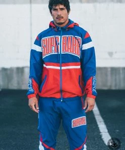 Superare Fight Goods SUPERARE ATHLETICS Superare Finisher Track Suit Jacket - Blue/Red/White