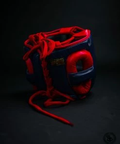 Superare Fight Goods Superare S430 Full Face Headgear - Navy/Red SUPERARE ITALY
