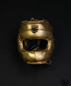 Superare Fight Goods Superare S430 Full Face Headgear - Gold SUPERARE ITALY