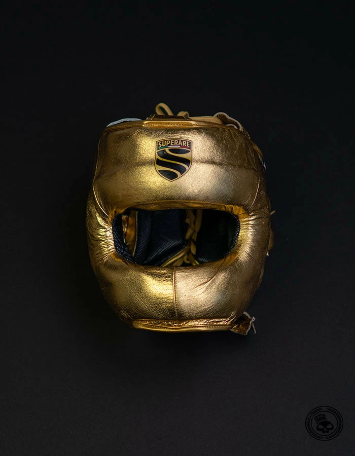 Superare Fight Goods Superare S430 Full Face Headgear - Gold SUPERARE ITALY 3 Superare Fight Goods Superare S430 Full Face Headgear - Gold SUPERARE ITALY