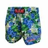 Han Muay Thai Shorts - Blue Hibiscus