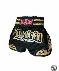 TRAINING GEAR Han Muay Thai Shorts - The Showdown Black/Gold