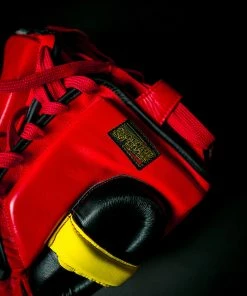 Superare Fight Goods SUPERARE ITALY Superare S360 Cheek Headgear - Red/Black/Yellow
