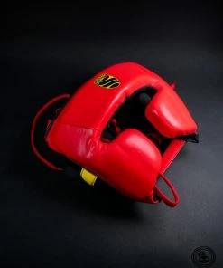 Superare Fight Goods SUPERARE ITALY Superare S360 Cheek Headgear - Red/Black/Yellow