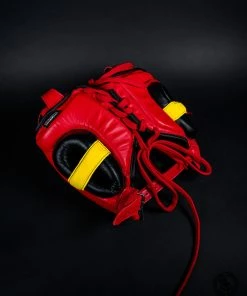 Superare Fight Goods SUPERARE ITALY Superare S360 Cheek Headgear - Red/Black/Yellow