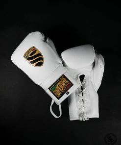 Superare Fight Goods Superare S50 Lace Up Gloves - White SUPERARE ITALY