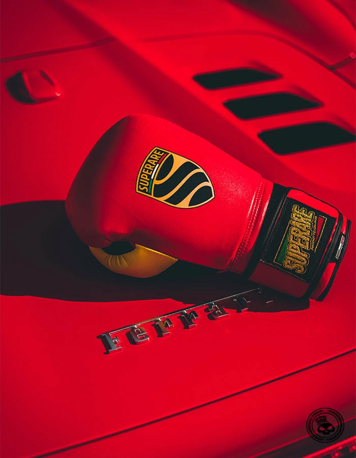 Superare Fight Goods SUPERARE ITALY Superare S50 Velcro Gloves - Red/Black/Yellow 3 Superare Fight Goods SUPERARE ITALY Superare S50 Velcro Gloves - Red/Black/Yellow