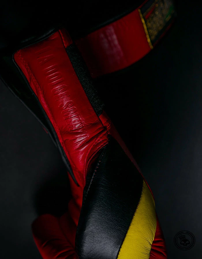 Superare Fight Goods SUPERARE ITALY Superare S50 Velcro Gloves - Red/Black/Yellow 5 Superare Fight Goods SUPERARE ITALY Superare S50 Velcro Gloves - Red/Black/Yellow