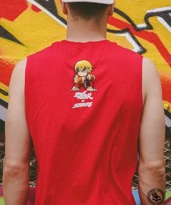 Superare Fight Goods CLOTHING Superare X Street Fighter Ken Masters Sleeveless Shirt