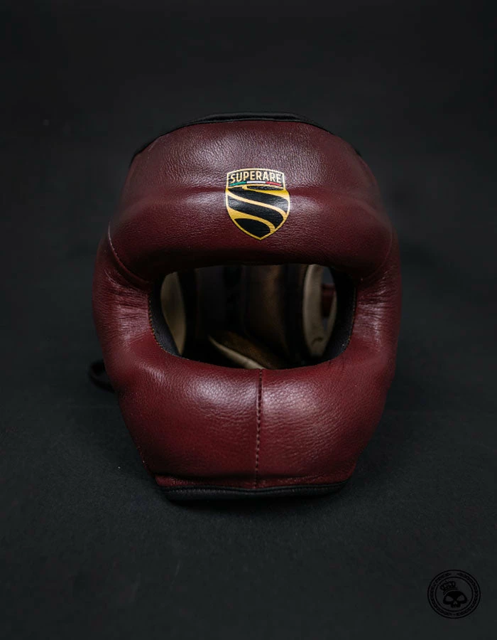 Superare Fight Goods Superare S430 Full Face Headgear - Maroon/Cream 4 Superare Fight Goods Superare S430 Full Face Headgear - Maroon/Cream