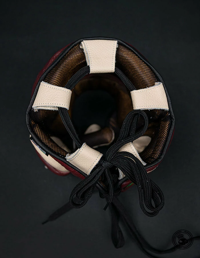 Superare Fight Goods Superare S430 Full Face Headgear - Maroon/Cream 5 Superare Fight Goods Superare S430 Full Face Headgear - Maroon/Cream