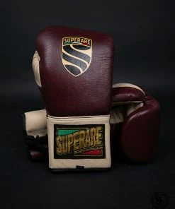 Superare Fight Goods Superare S40 Lace Up Gloves - Maroon/Cream