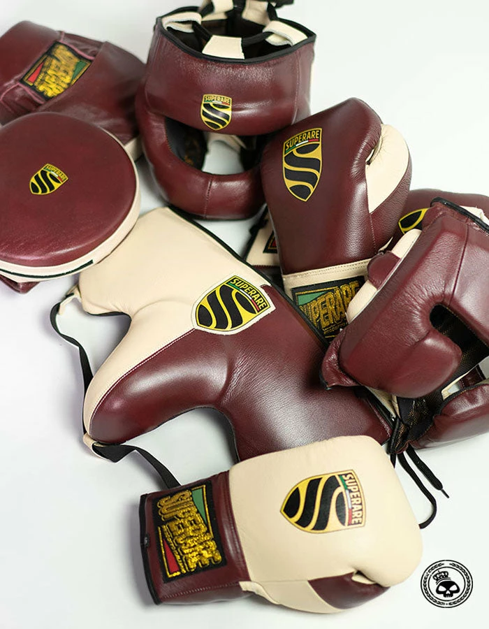 Superare Fight Goods Superare S430 Full Face Headgear - Maroon/Cream 6 Superare Fight Goods Superare S430 Full Face Headgear - Maroon/Cream