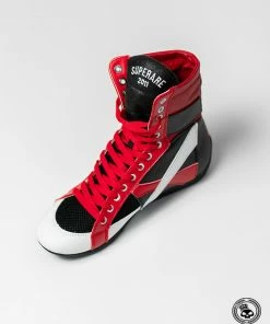 Superare Fight Goods TRAINING GEAR Superare Boxing Shoes - Black/Red/White