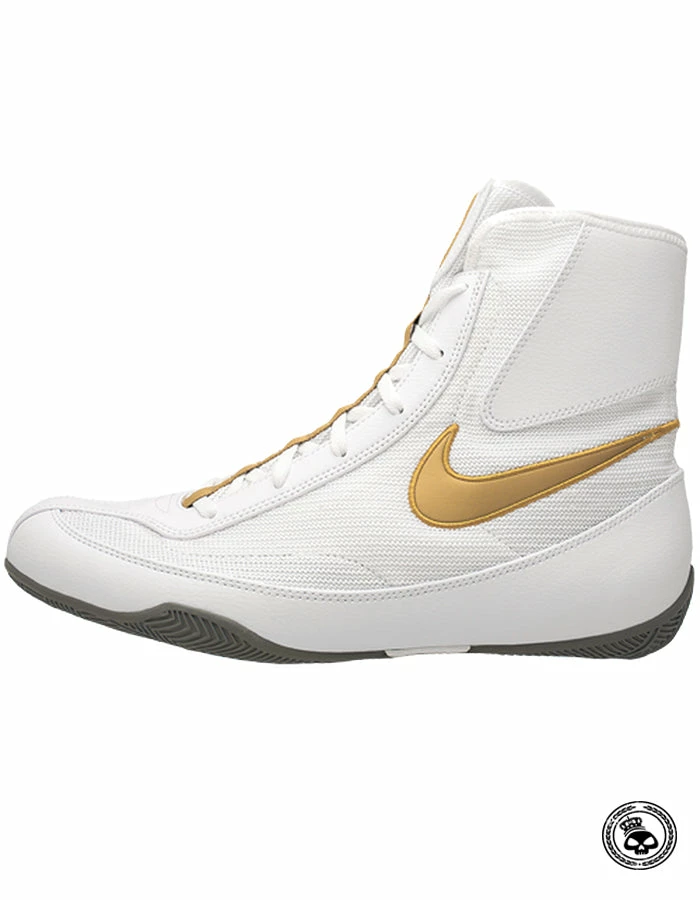 Nike Machomai Boxing Shoe - White/Gold 3 Nike Machomai Boxing Shoe - White/Gold