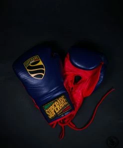 Superare Fight Goods Superare S50 Lace Up Gloves - Navy/Red