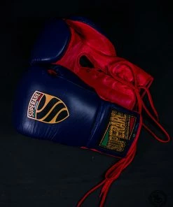 Superare Fight Goods Superare S50 Lace Up Gloves - Navy/Red