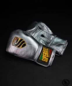 Superare Fight Goods Superare S40 Velcro Gloves - Silver SUPERARE ITALY