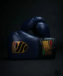 Superare Fight Goods Superare S458 Lace Up Pro Fight Gloves - Navy/Black SUPERARE ITALY