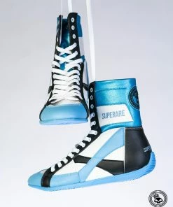 Superare Fight Goods Superare Boxing Shoes - Blue/White/Black