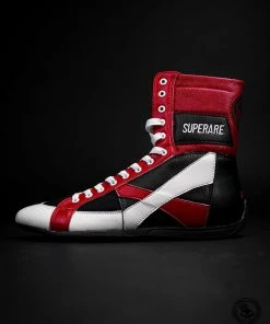 Superare Fight Goods TRAINING GEAR Superare Boxing Shoes - Black/Red/White