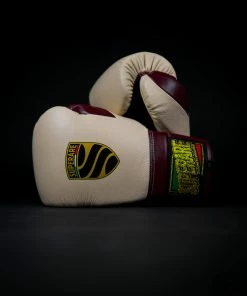 Superare Fight Goods SUPERARE ITALY Superare S50 Lace Up Gloves - Maroon/Cream