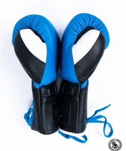 Superare Fight Goods Superare One Series "SuperGel" Lace Up Gloves - Blue/Black 10 Superare Fight Goods Superare One Series