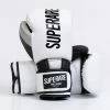 Superare Fight Goods Superare One Series: "SuperGel" Velcro Gloves - White/Black