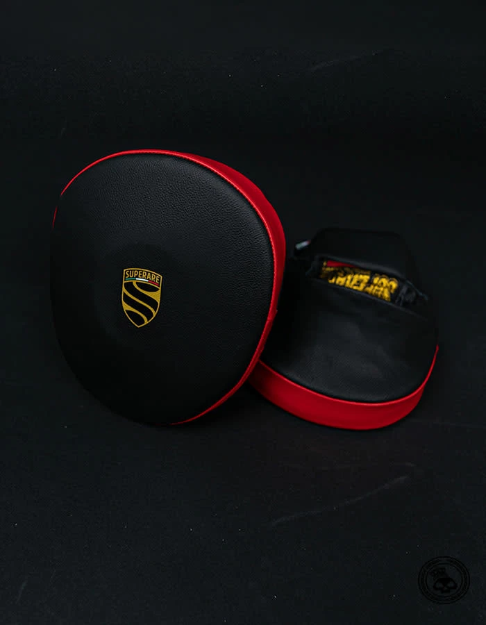Superare Fight Goods Superare S250 Focus Mitts - Black/Red 3 Superare Fight Goods Superare S250 Focus Mitts - Black/Red
