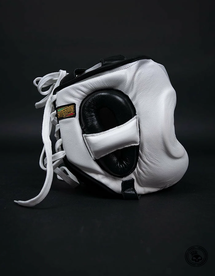 Superare Fight Goods Superare S430 Full Face Headgear - White/Black SUPERARE ITALY 3 Superare Fight Goods Superare S430 Full Face Headgear - White/Black SUPERARE ITALY