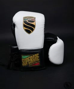 Superare Fight Goods Superare S40 Lace Up Gloves - White/Black